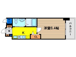 エスリード野田阪神駅前の物件間取画像